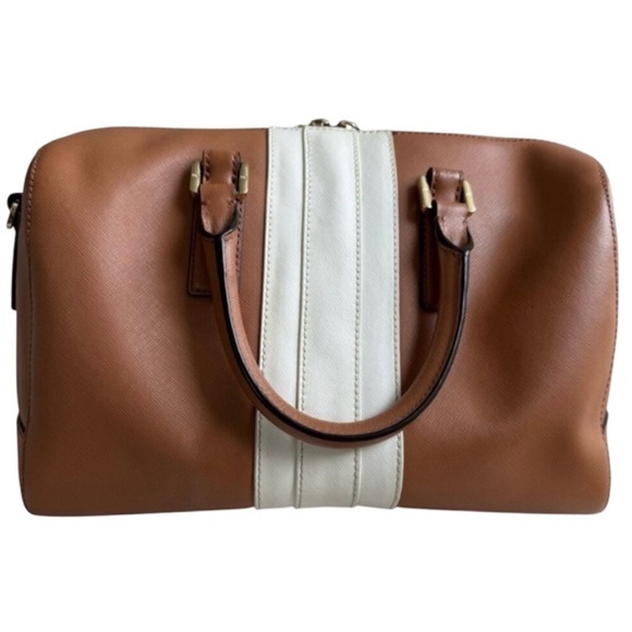 Tory Burch Satchel Robinson Middy Color Block EUC - Picture 6 of 12